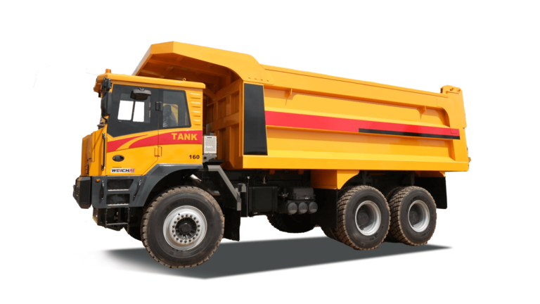 wt160 mining truck white background