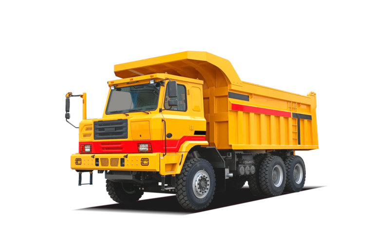 wt90 mining truck white background
